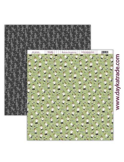 Kit de papeles para Scrapbooking ?Pasión por el fútbol?