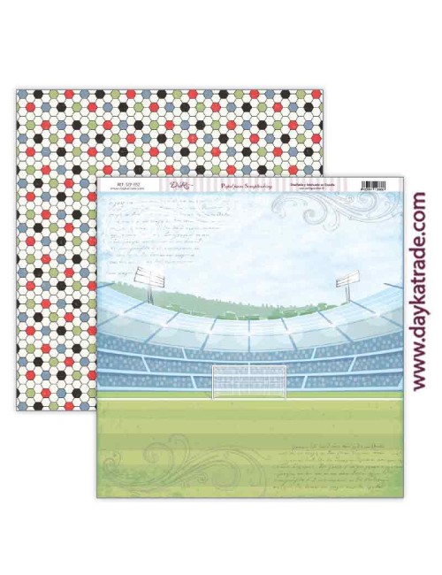Kit de papeles para Scrapbooking ?Pasión por el fútbol?