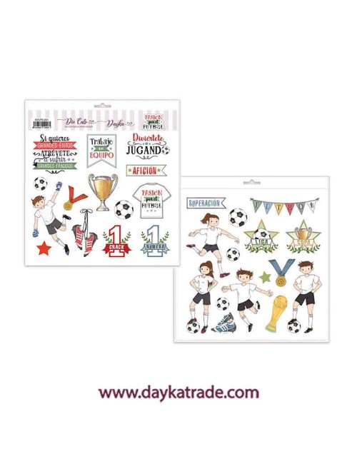 Kit de papeles para Scrapbooking ?Pasión por el fútbol?