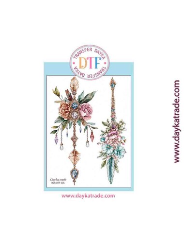 Transferencia textil con dibujos flechas