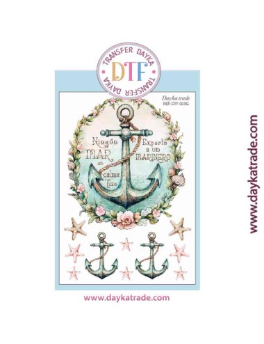 Transferencia textil con dibujos de anlcas