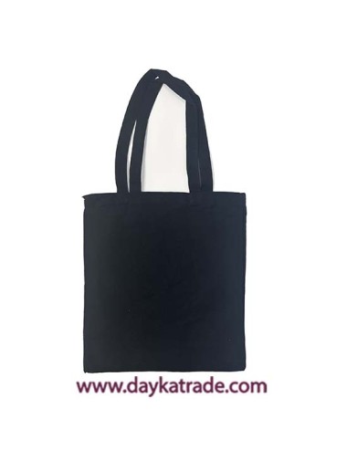 Tote bag negra con cremallera 34x39