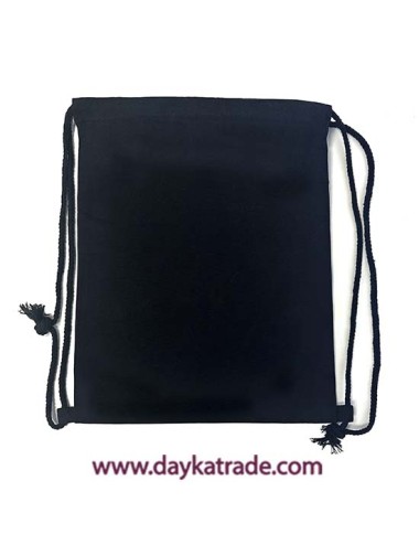 Mochila de tela saco negra