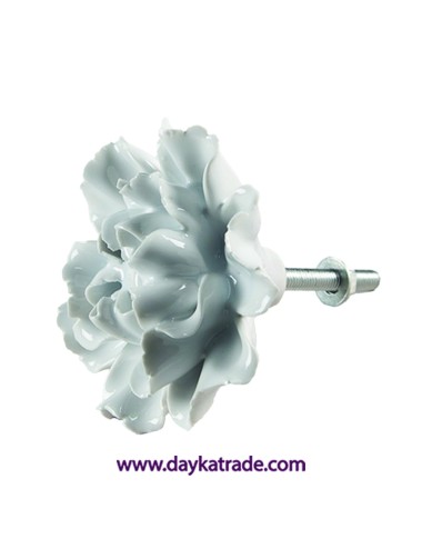 185.C-65305 TIRADOR FLOR BLANCA