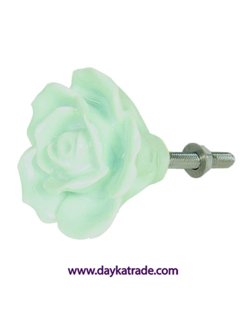 185.C-64280 TIRADOR FLOR AGUAMARINA