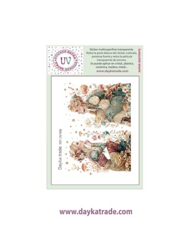 UV Sticker transparente de 2 elfas
